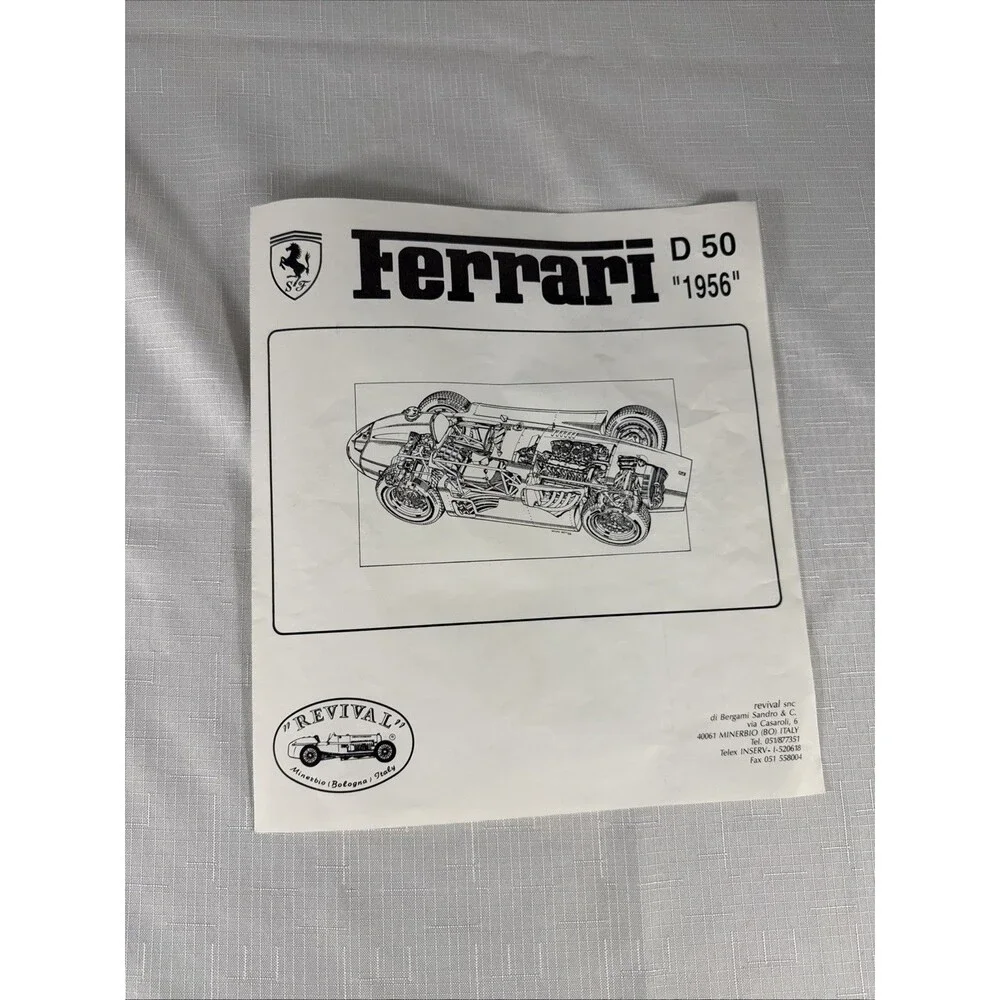 Revival 1/20 Scale Metal 1956 Ferrari D50 Grand Prix Car